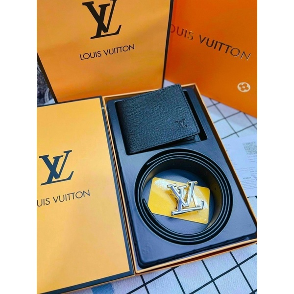 BỘ THẮT LƯNG & VÍ NAM LV FULLBOX