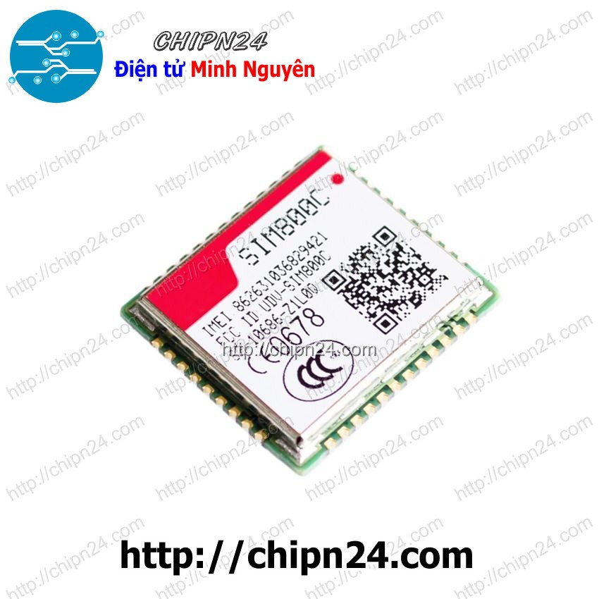 [1 pcs] Module SIM800C chưa ra chân