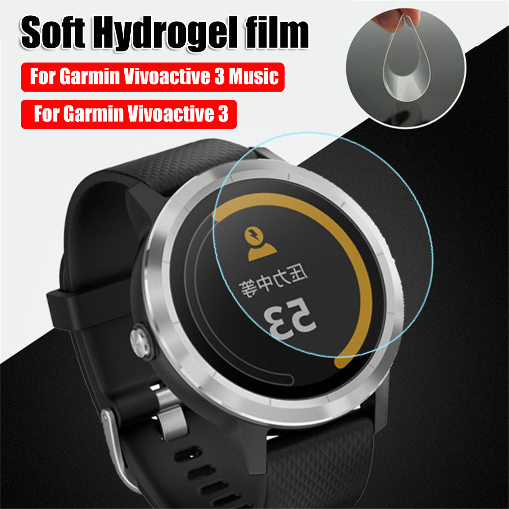 Set 1 / 2 / 3 Miếng Dán Tpu Trong Suốt Bảo Vệ Màn Hình Chống Trầy Cho Đồng Hồ Thông Minh Garmin Vivoactive 3 Music