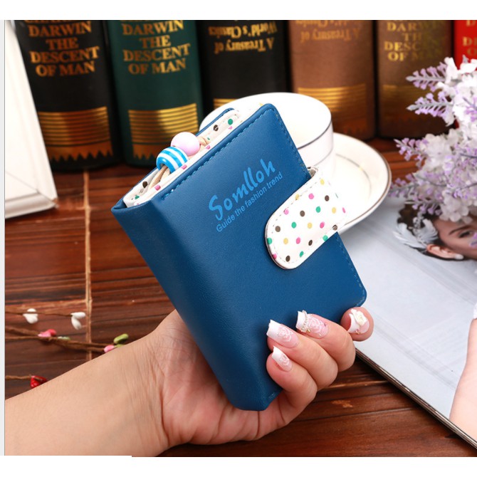 [SHOPEE GỢI Ý] Ví ngắn màu xanh đen style Hàn Quốc cực yêu...hàng mới về | BigBuy360 - bigbuy360.vn