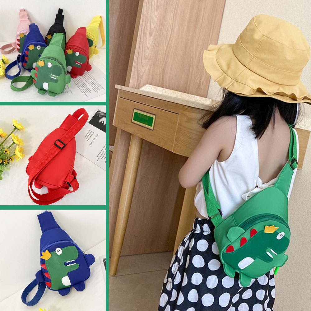 Balo mini họa tiết khủng long hoạt hình đa năng cho bé
