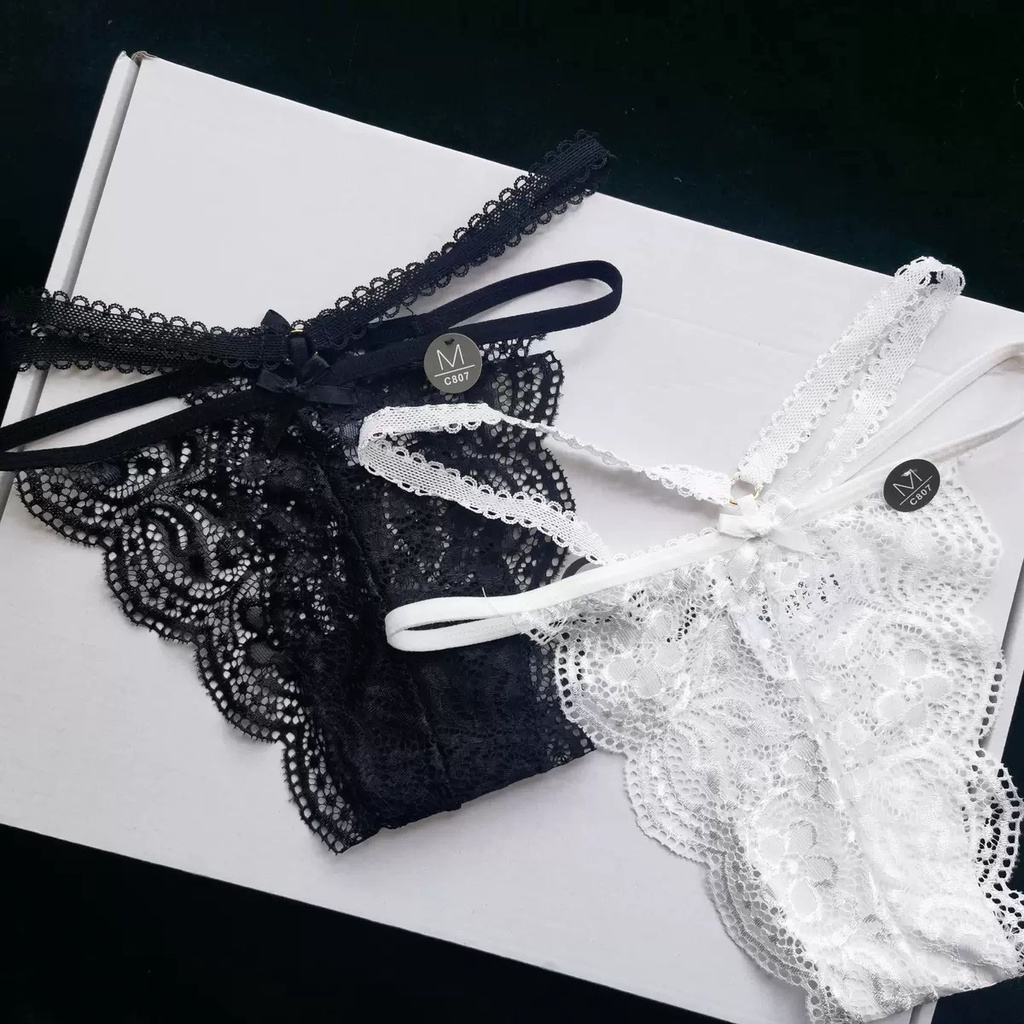 Quần Lót Lọt Khe Ren Hoa Phối Dây Eo Sexy Gợi Cảm Mainia Shop