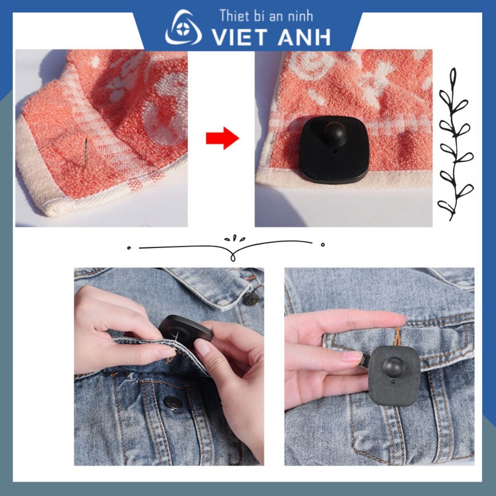 Chíp từ, tem từ quần áo an ninh chống trộm đã bao gồm đinh ghim