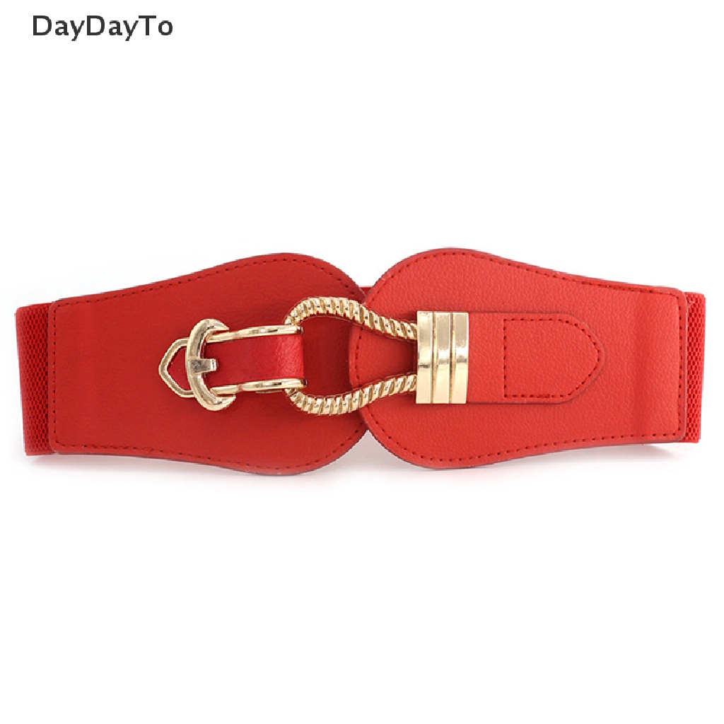 Thắt Lưng Da PU Bản To Co Giãn Thời Trang Cho Nữ