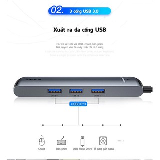 Cổng chuyển Baseus 4K HDMI TypeC 6in1
