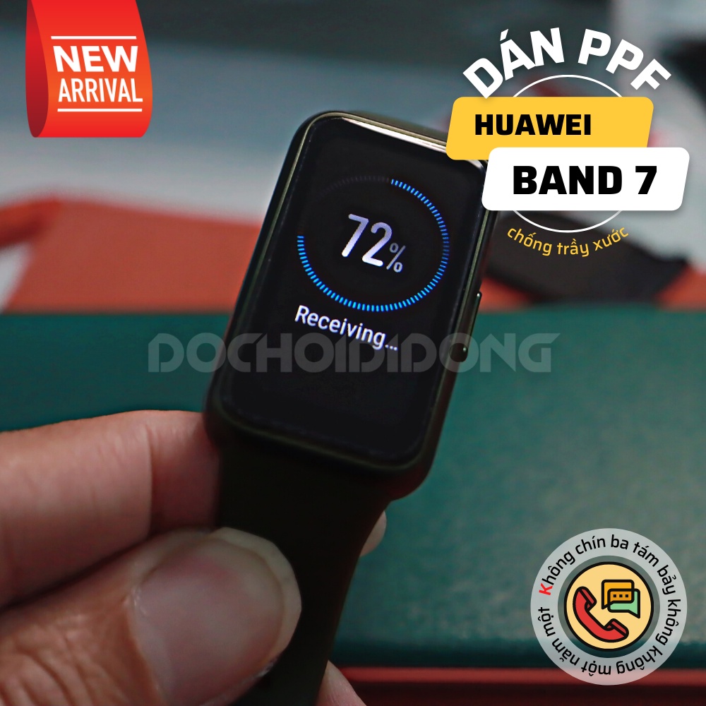 Dán Bằng Nước - Combo 2 miếng dán PPF Huawei Band 6 / Huawei Band  7 trong cao cấp siêu chắc