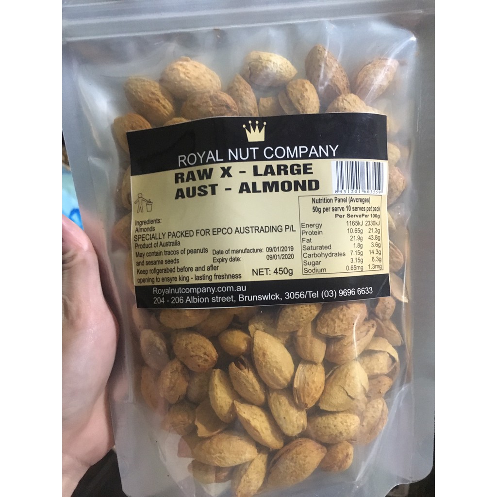 Hạnh Nhân Rang Bơ Vỏ Lụa (vỏ mỏng)