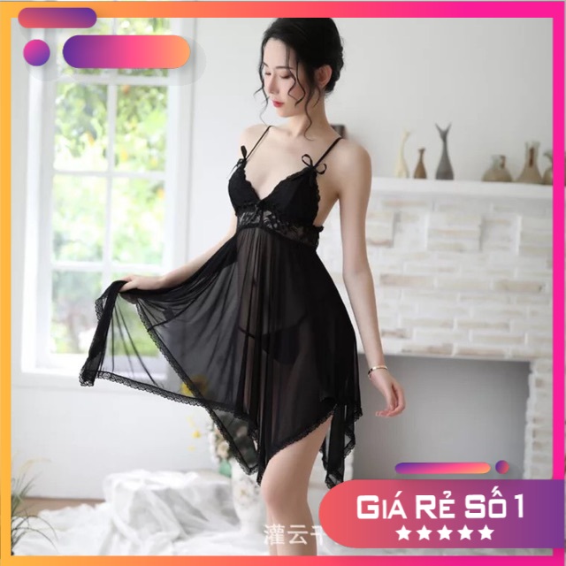Dưới 60kg - Váy ngủ sexy ren lưới - SX218 -CAMLUU99