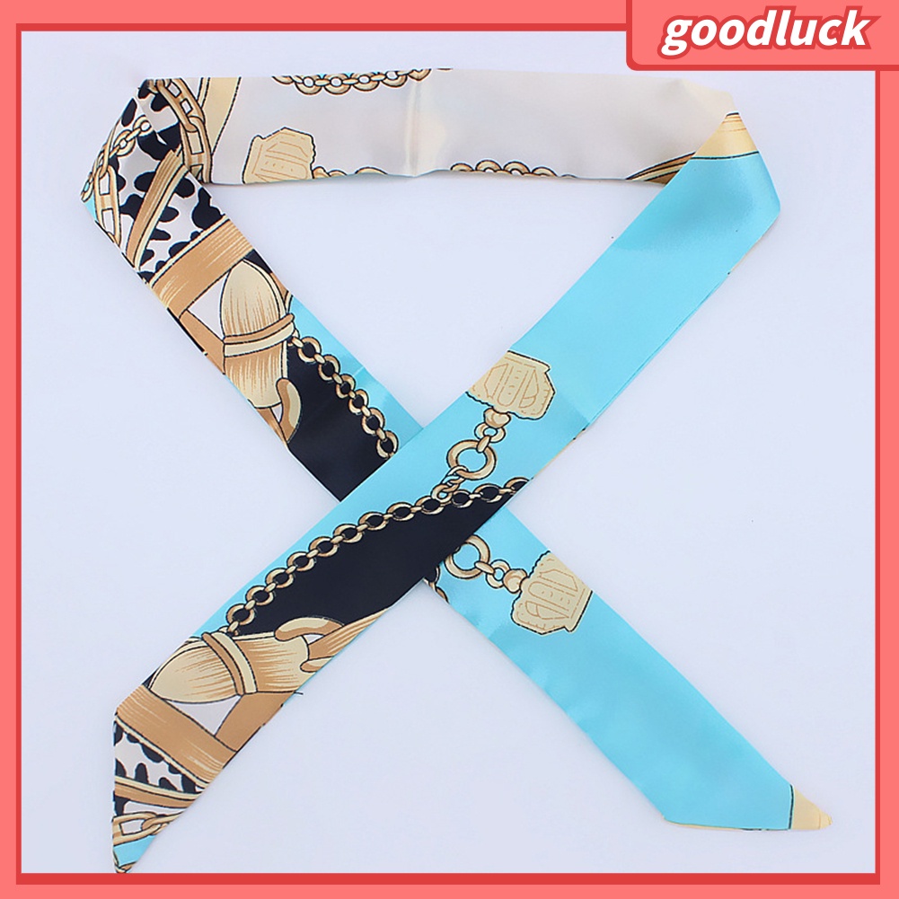 Khăn đeo đầu bằng lụa thắt nơ ruy băng thời trang