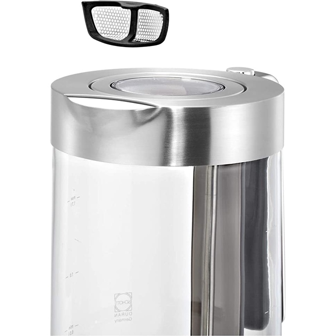 Ấm siêu tốc WMF Lono thủy tinh 1,7L - Ấm đun nước vỏ thủy tinh chịu nhiệt [nhập khẩu Đức]