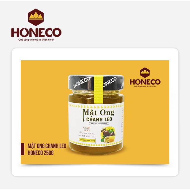 Toàn Quốc [Evoucher] Miễn phí giao hàng Mật Ong Honeco - Sản phẩm Mật ong chanh leo Honeco 250g