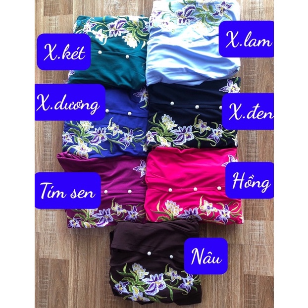 bộ BABA MÀU may sẵn thêu hoa (40-77kg)mặc vừa