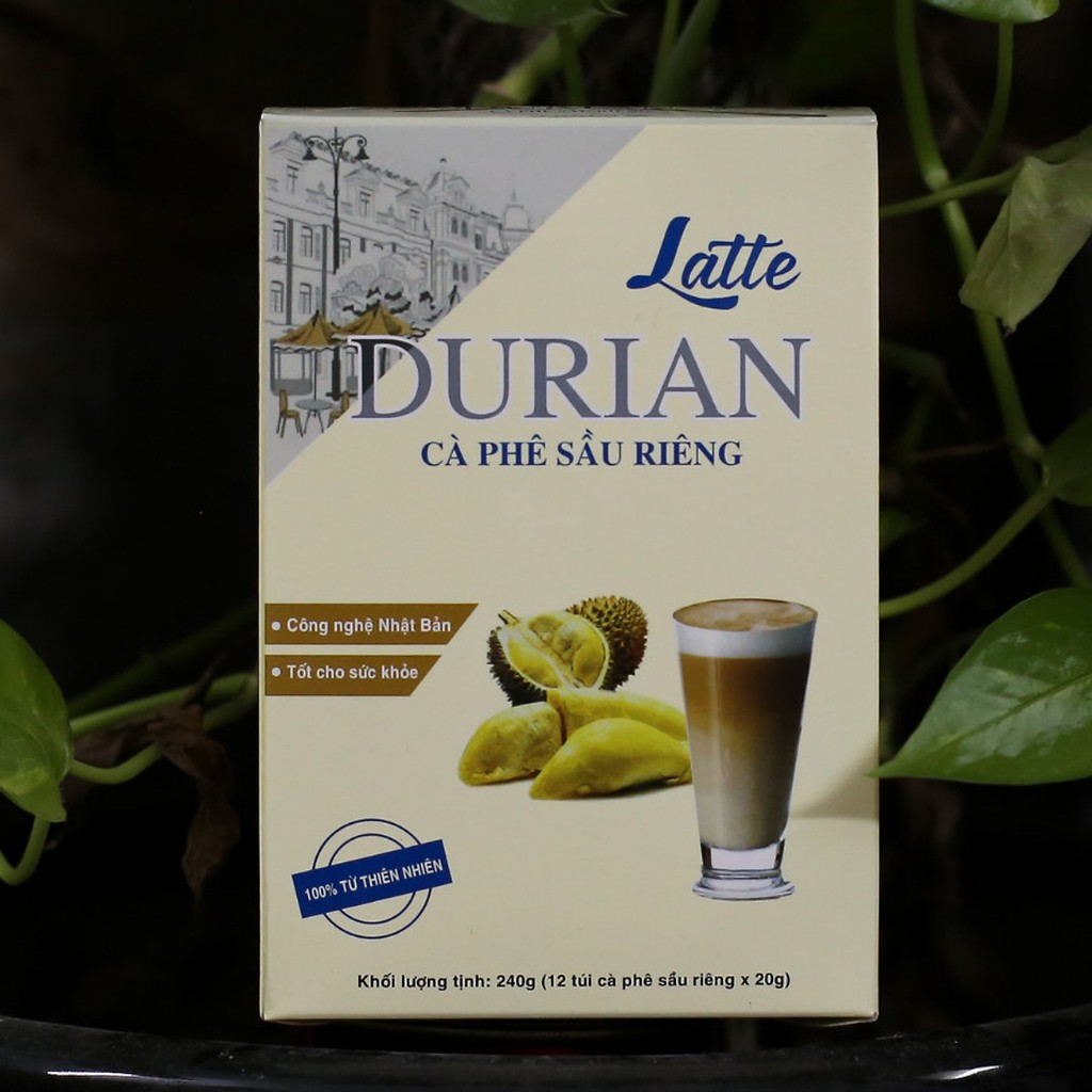 Latte Cà phê loại hòa tan - Hộp Latte 12 Tép x 20 g