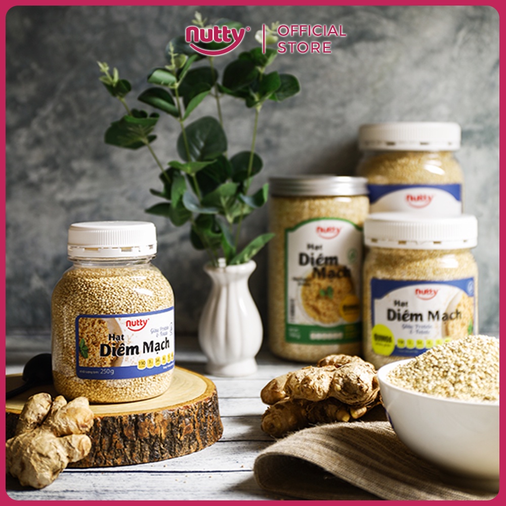 Hạt diêm mạch NUTTY, giàu protein, phù hợp cho chế độ ăn Eatclean, giảm cân, ăn chay - Hộp 250g/500g/1kg