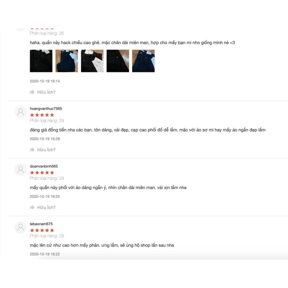 Quần jean bó ⚡️TÔN DÁNG ⚡️ Quần bò cạp cao thiết kế 2 khuy, vải loại 1 dày mịn | BigBuy360 - bigbuy360.vn