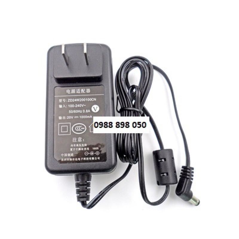 dây sạc 20v 1a cho máy robot hút bụi lau nhà