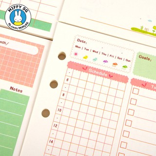 GIẤY REFILL 6 lỗ cho sổ còng/planner A5 và A6