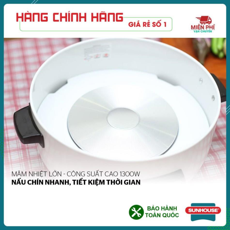 Nồi lẩu điện Sunhouse SHD4521, Nồi lẩu Sunhouse SHD4521 làm nóng nhanh, tỏa nhiệt cao cấp.