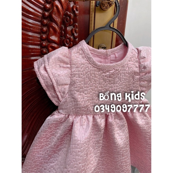 Váy Party Bé Gái Vải Ép Hồng MotherCare