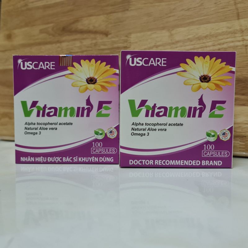 Viên Uống Vitamin E Hoa Cúc Hộp 100 viên
