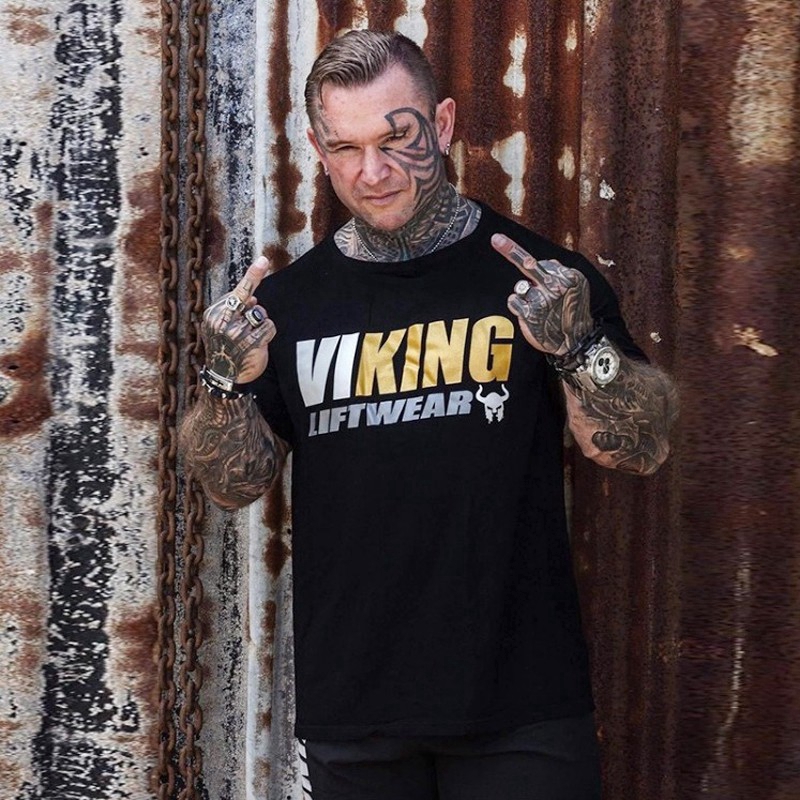 Áo Thun Thể Thao Tay Ngắn Chất Liệu Cotton Thoải Mái In Họa Tiết Thời Trang Cho Nam Size M-3XL