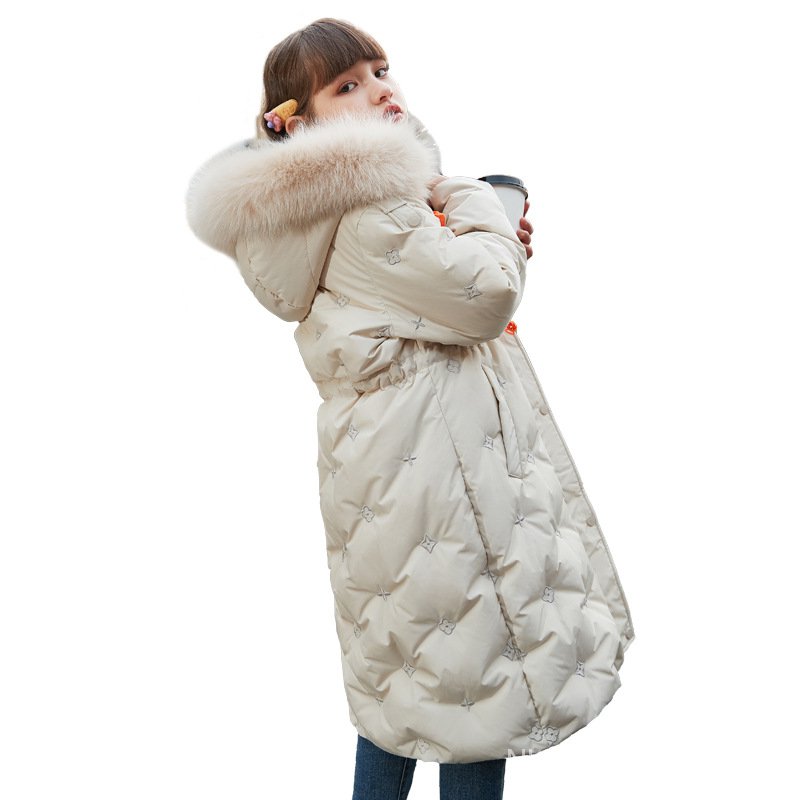 Children Girls Long Coat Winter Children Coat Thick