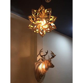 Đèn Gỗ DIY 140 decor trang trí nội thất