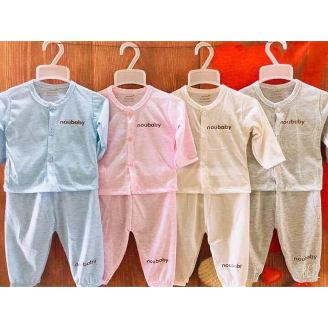 Combo bộ noubaby khuy giữa,,