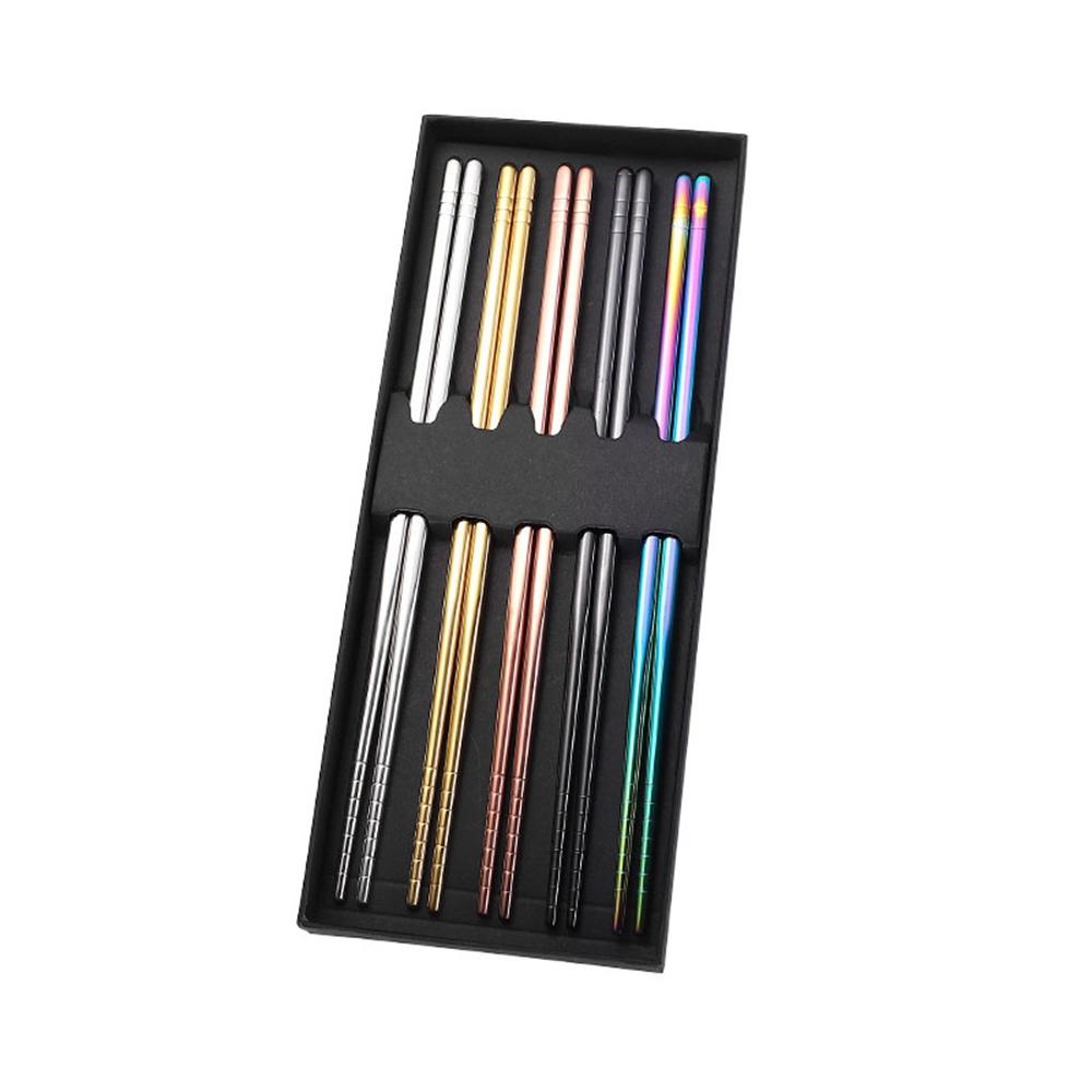 YIYU Đũa Ăn Nhẹ An Toàn Có Thể Tái Sử Dụng Kèm Hộp Đựng