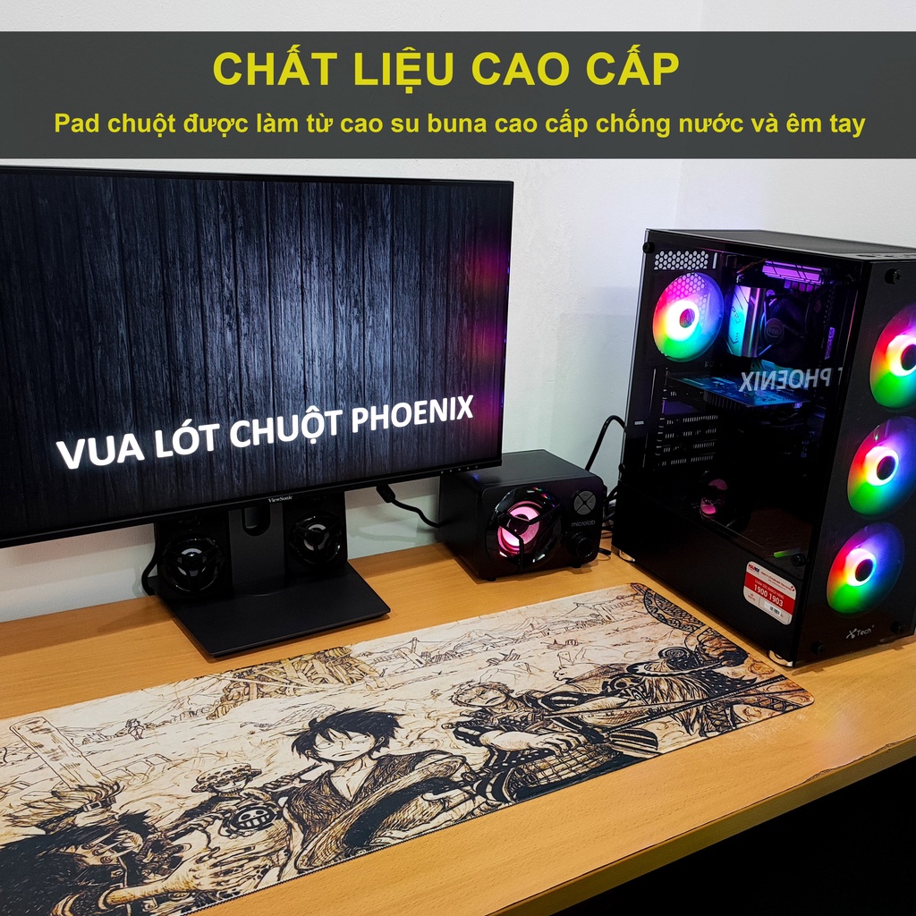 Lót chuột cỡ lớn ❤️FREESHIP❤️ 80x30cm chuyên game chống trơn trượt siêu bền siêu rẻ