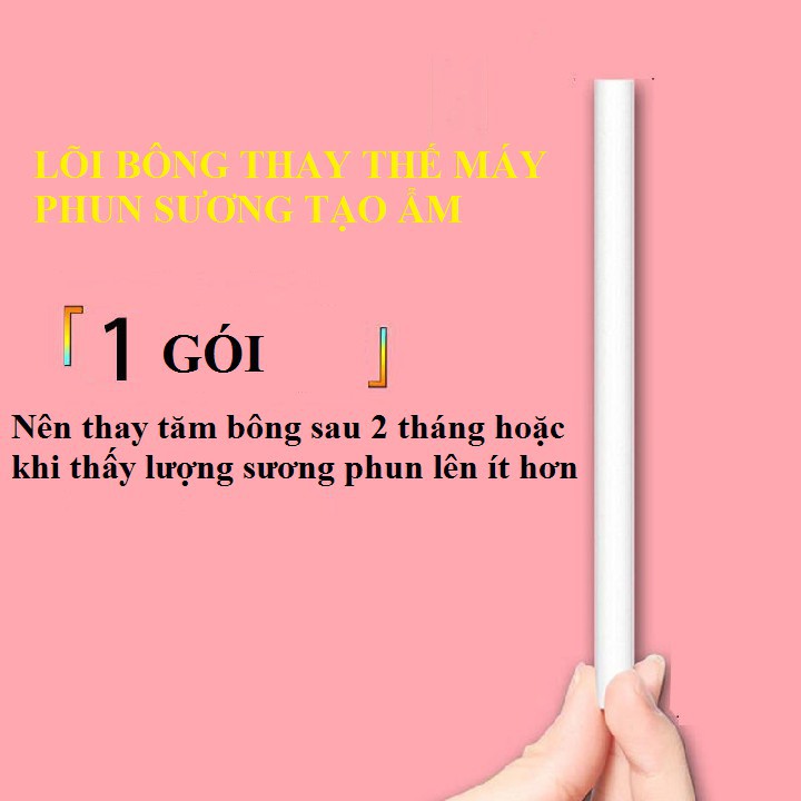 Combo 2 lõi bông 10cm hút nước cho máy phun sương tạo ẩm