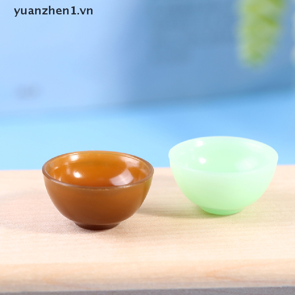 Bộ 5 Chén Tròn Trang Trí Nhà Búp Bê Tỉ Lệ 1: 12