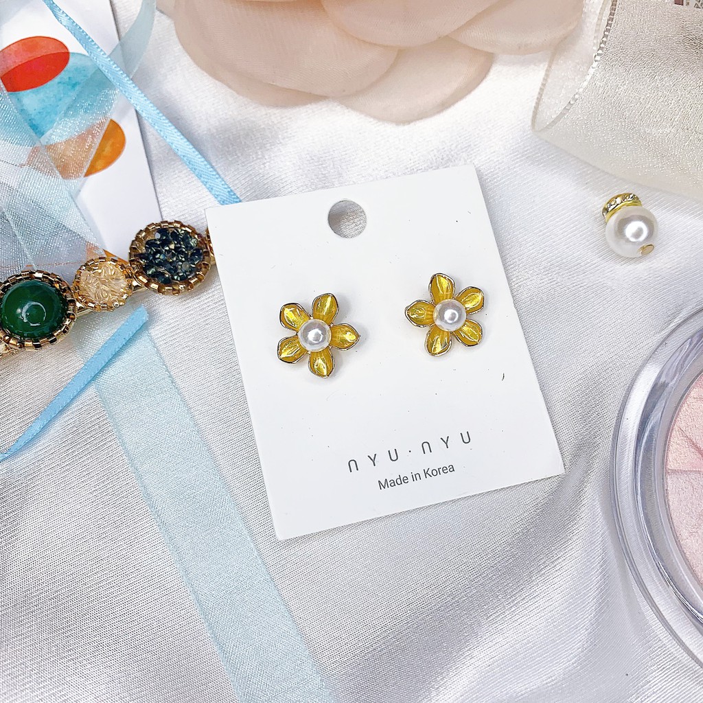 [Mẫu mới 2021]  Bông tai nữ phong cách Hàn Quốc kiểu dáng nhỏ gọn độc đáo dễ thương cá tính đẹp trẻ trung khuyên tai