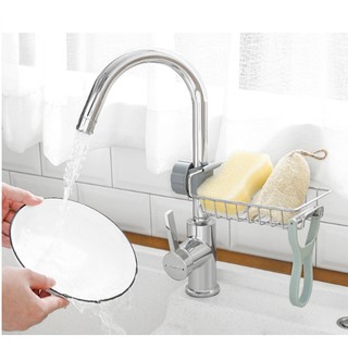 Kệ để đồ rửa chén cạnh vòi rửa bằng inox