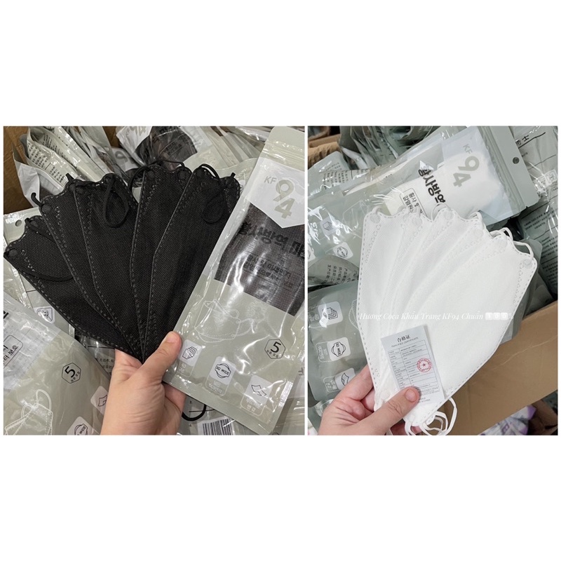 KHẨU TRANG KF94 HÀNG CHUẨN 100% CÓ SẴN LOẠI TÚI ZIP 5 CÁI/TÚI