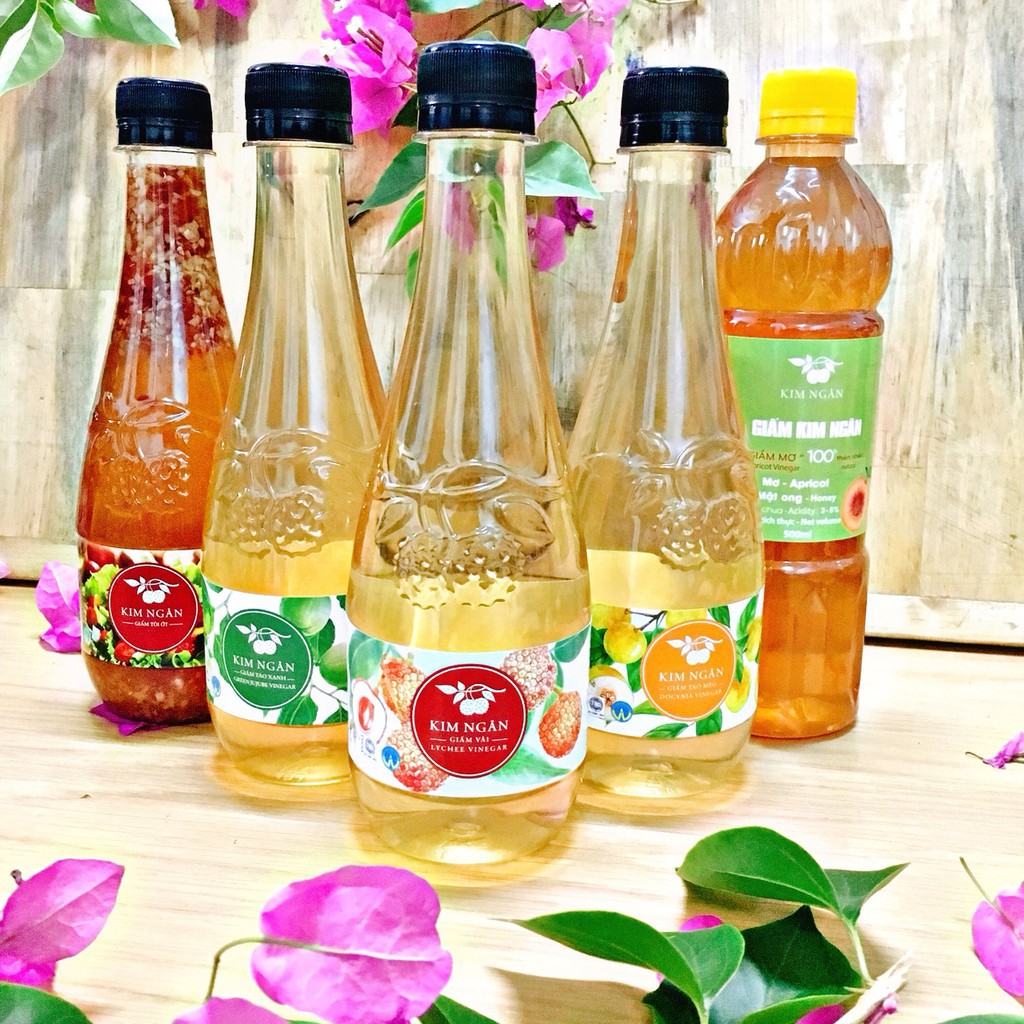 GIẤM MƠ MẬT ONG KIM NGÂN CHAI 500ML