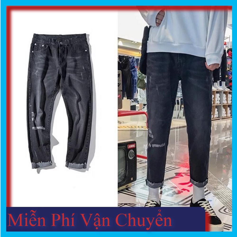Quần jean nam a.g the who màu xám đen qjk135