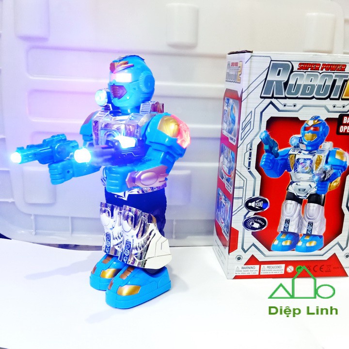 Đồ chơi siêu nhân robot Space Warrior có đèn nhạc tặng kèm pin - Diệp Linh