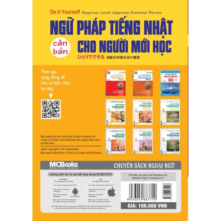 Sách - Ngữ Pháp Tiếng Nhật Căn Bản Dành Cho Người Mới Học