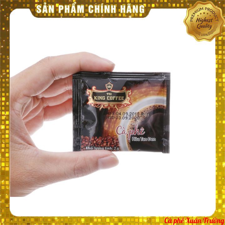 Cà phê hòa tan đen không đường KING COFFEE - Hộp 15 gói x 2 g (30 g)