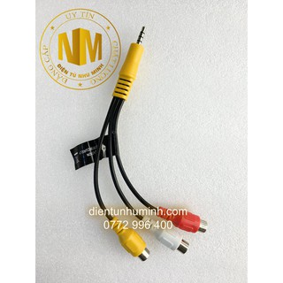 Dây CHUYỂN 3.5mm (4 ngấn) ra 3 RCA (Vàng + Trắng + Đỏ )