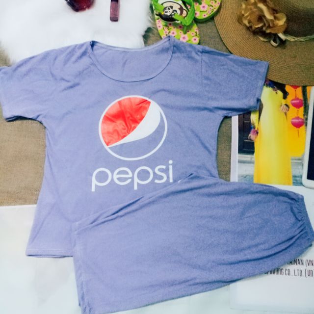 Đồ bộ lửng pepsi xám tím mùa hè. 💥💥💥