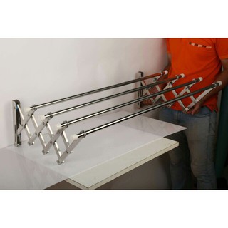 Giàn phơi thông minh co giãn inox 201 dài 1m, 1m2, 1m5 ống 19mm - giàn phơi quần áo co giãn thông minh