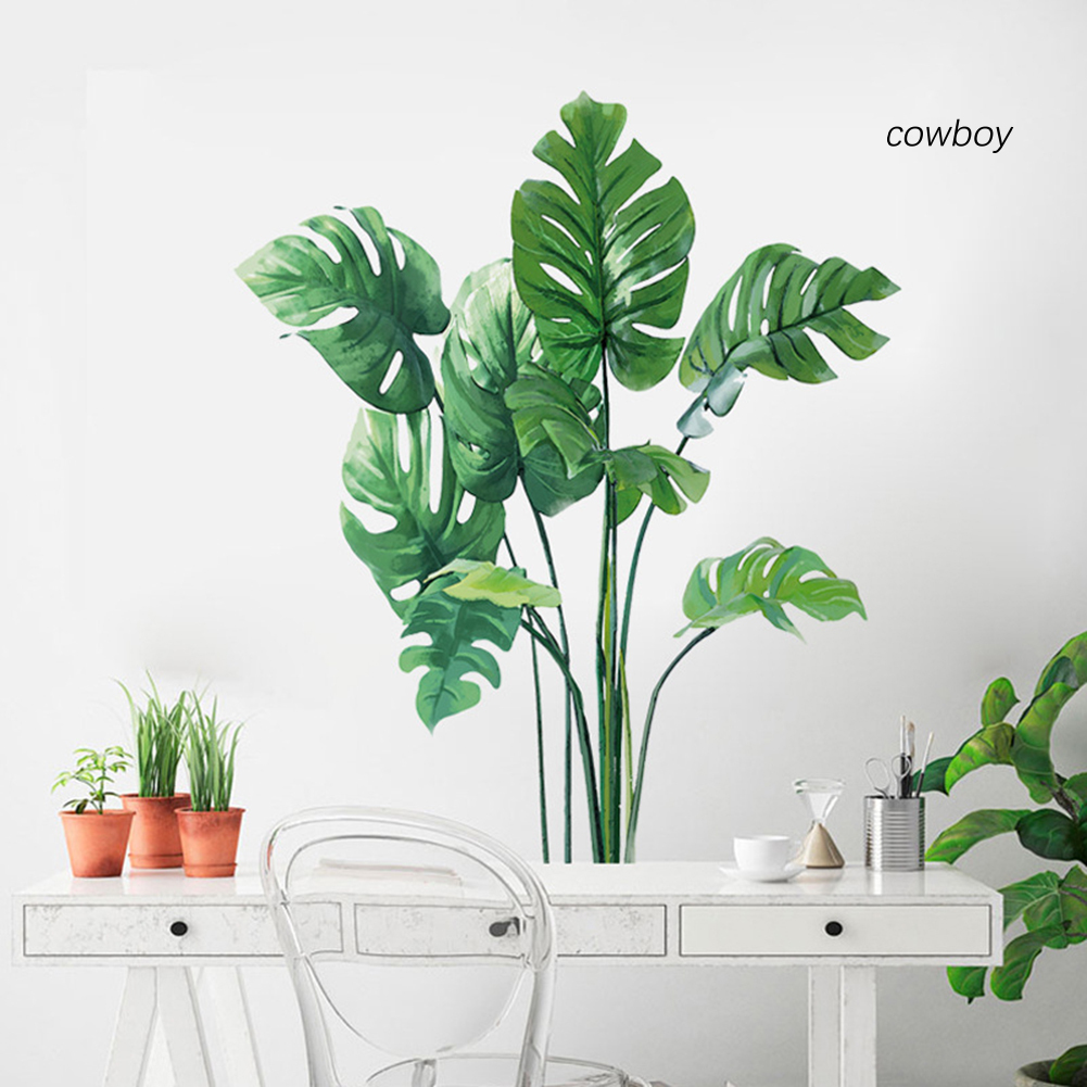 Cob|Đề Can Dán Tường Họa Tiết Lá Cây Nhiệt Đới Trang Trí Phòng Khách