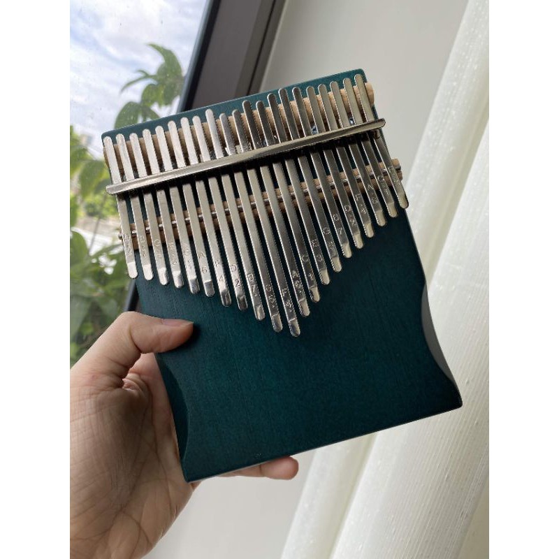 Đàn kalimba 21 phím gỗ Manhogany cao cấp tặng full phụ kiện dây treo trang trí