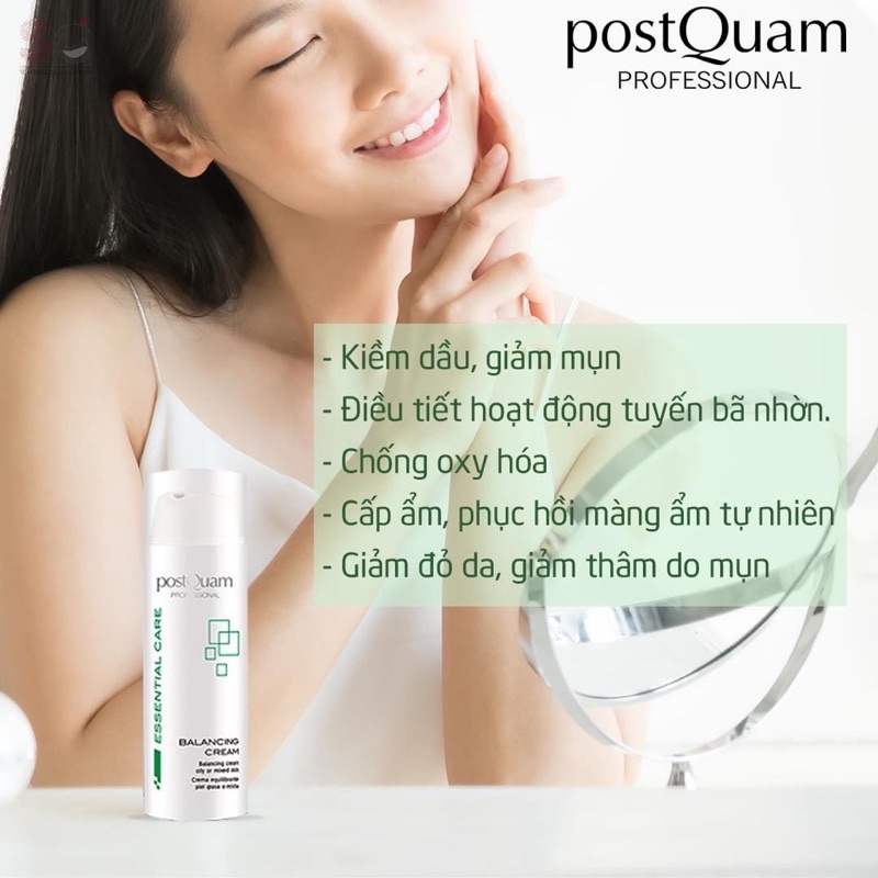 KEM DƯỠNG LÀM GIẢM MỤN, THÔNG THOÁNG LỖ CHÂN LÔNG VÀ LOẠI BỎ DẦU CHO DA POSTQUAM BALANCING CREAM 50ML