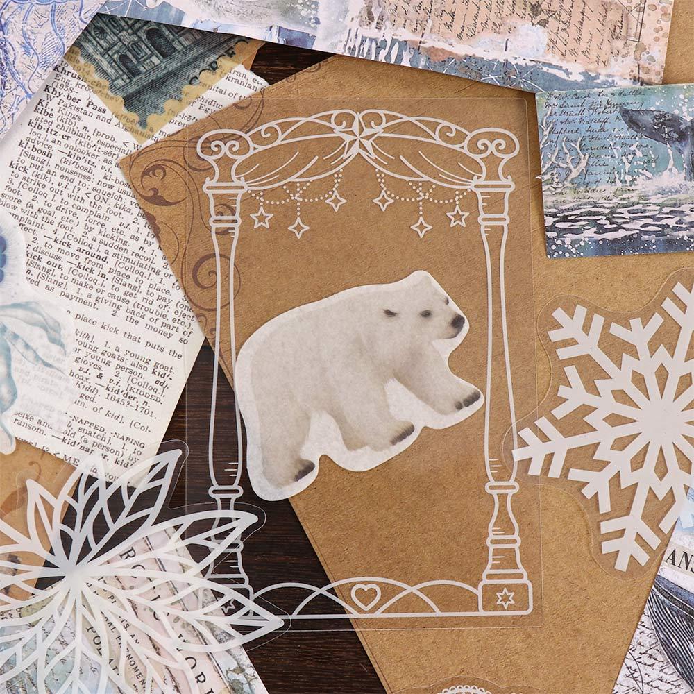 Lloyd Bộ Sticker Họa Tiết Hoa Không Gian Thực Vật Nghệ Thuật DIY Trang Trí Sổ Nhật Ký Văn Phòng Phẩm