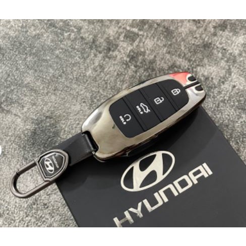 Vỏ ốp khoá xe hơi - Bọc chìa smartkey ô tô Hyundai Santafe 2021, 2023 , Tucson 2023