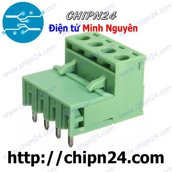 [2 CÁI] (F57) Domino 2EDG5.08 Cong 4P (Terminal, Cầu đấu dây cọc nguồn 5.08 5.08mm)