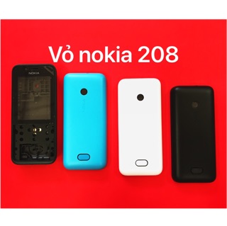 Vỏ nokia 208 zin linh kiện-mới 100%